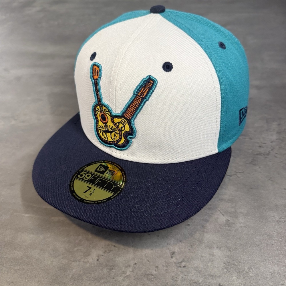 Nashville Sounds Hat New Era‎ Cap 7 1/4 Navy Aqua Teal Copa MiLB Brewers